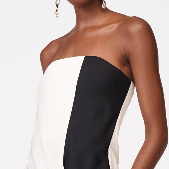 ZARA KNOTTED STRAPLESS DRESS LIMITED EDITION - Picture 5 of 7